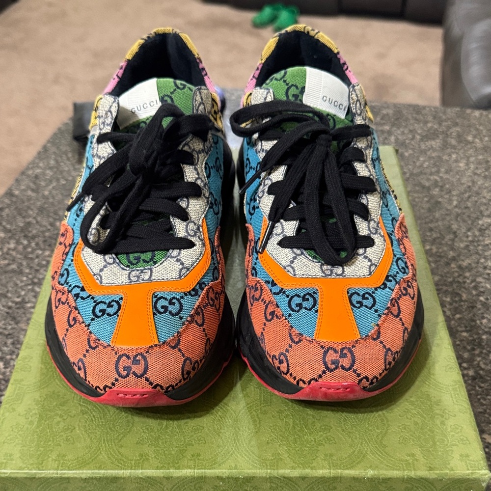Men’s multi color Gucci sneakers